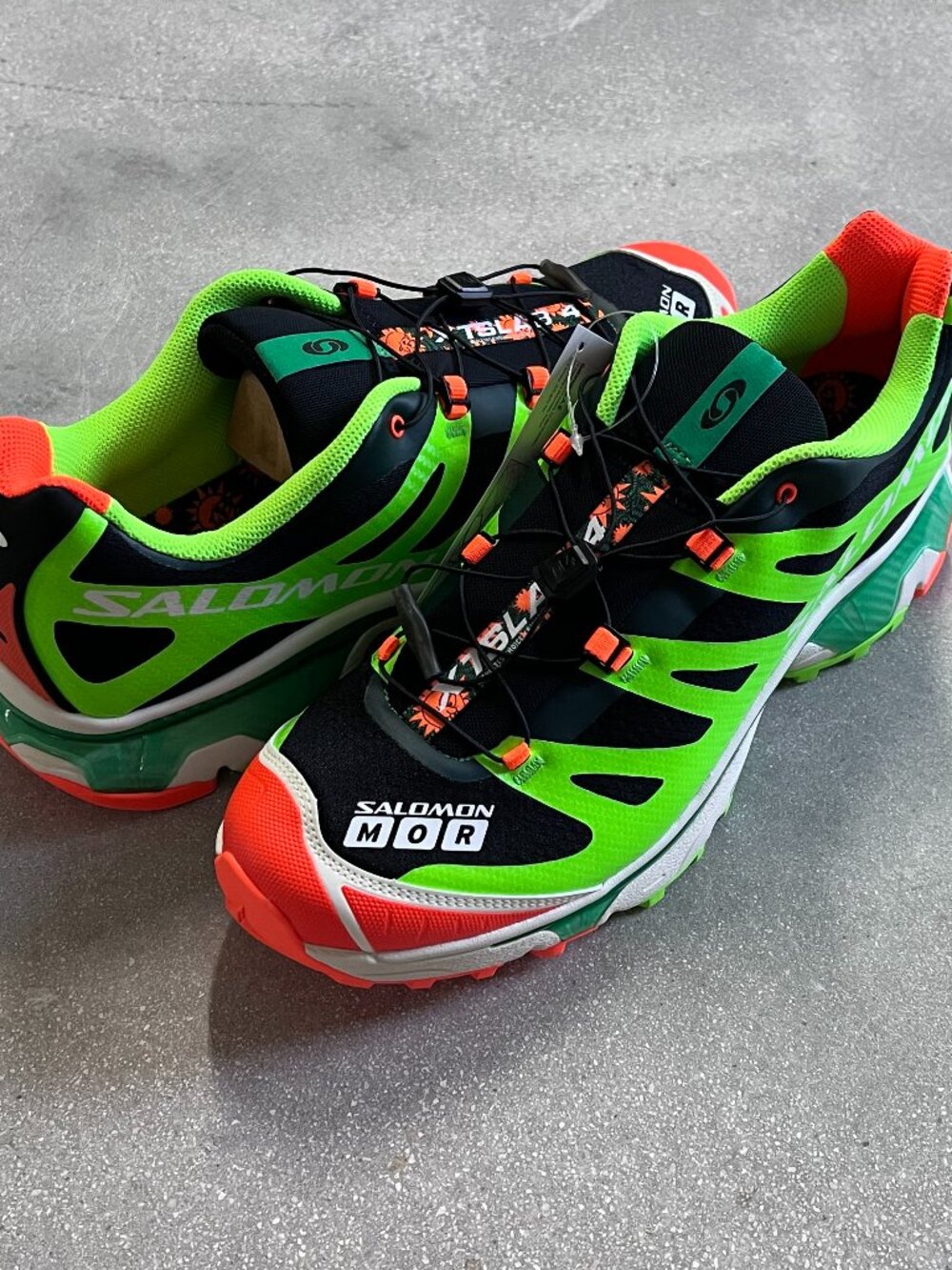 Salomon XT-4 OG Feid Ferxxocalipsis Black Green Shocking Orange L47822500 - New
